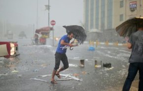 فیلم| خوش شانسی مردی در طوفان روز گذشته در ترکیه