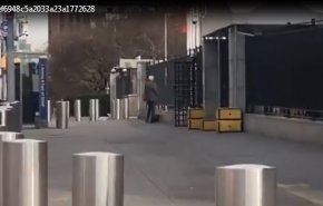 اولین ویدئو از فرد مسلح که وارد سازمان ملل شده است