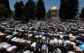 نماز فجر عظیم در فلسطین برگزار می شود 
