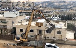 آغاز تخریب خانه یک خانواده فلسطینی در قدس اشغالی