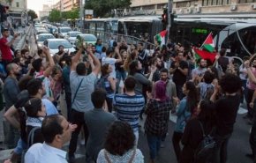 تظاهرات ساکنان حیفا در اعتراض به تخریب گورستان القسام