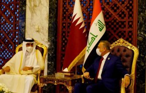 تاکید نخست وزیر عراق و امیر قطر بر گسترش همکاری میان دو کشور