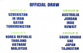 قرعة كأس آسيا تضع العراق بمواجهة استراليا والاردن والكويت