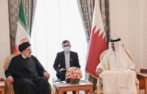 بالصورة..هذه تغريدة أمير قطر بعد لقائه الرئيس الايراني في الدوحة 