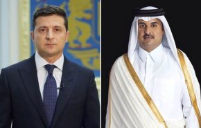 زيلينسكي يتصل بأمير قطر على خلفية العملية العسكرية الروسية
