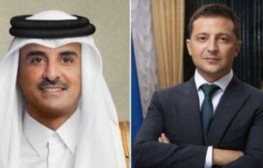 أمير قطر يتلقى اتصالا من زيلينسكي