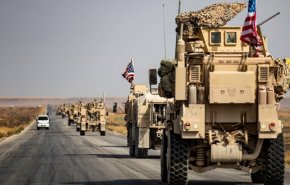 انتقال کاروان نظامیان آمریکا از حومه الحسکه به شمال عراق