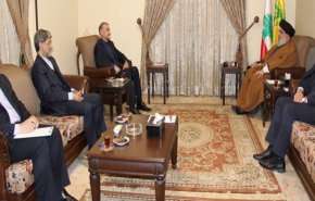 الأمين العام لحزب الله يستقبل وزير الخارجية الإيراني في بيروت