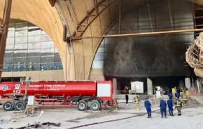 اندلاع حريق في مشروع مطار الكويت الجديد