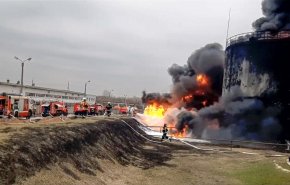  انفجارات واندلاع حريق بمخزن ذخيرة في بيلغورود الروسية
