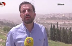 شاهد.. مراسل العالم يتحدث عن اجواء القدس المحتلة 