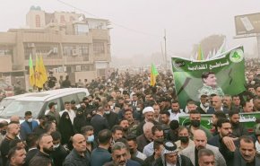 مراسم تشییع جنازه معاون دبیرکل سازمان بدر در بغداد  