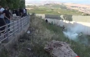 صهیونیست‌ها به سوی لبنانی‌ها گاز اشک‌آور شلیک کردند