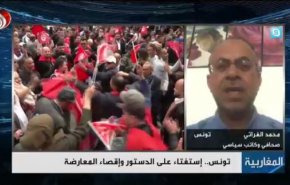 الفراتی: رئیس‌جمهور تونس فقط صدای خودش را می‌شنود