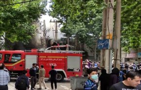 آتش سوزی در مجتمع عتیق تهران 