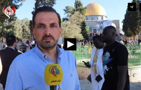 گزارش خبرنگار العالم از نماز عید قربان، ۱۵۰ هزار فلسطینی در مسجدالاقصی+ ویدئو