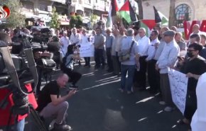 تظاهرات في رام الله احتجاجا على زيارة بايدن