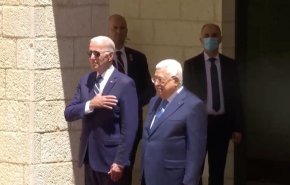 محمود عباس يستقبل الرئيس الامريكي بايدن 