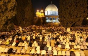 برگزاری مراسم باشکوه "الفجر العظیم" در مسجد الاقصی و مساجد کرانه باختری