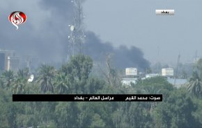 احراق خيام أنصار التيار الصدري قرب البرلمان العراقي