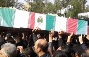 مراسم تشييع جثمان الشهيد هاشمي نائب استخبارات الحرس الثوري الإيراني
