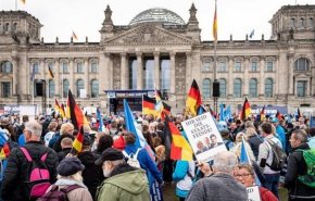 تظاهرات در آلمان برای لغو تحریم ها علیه روسیه