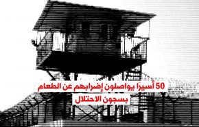 فيديوغرافيك.. 50 أسيرًا يواصلون إضرابهم عن الطعام بسجون الاحتلال