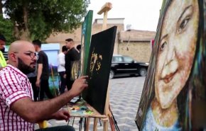 شاهد.. فنان تشكيلي عراقي يبهر العالم باسلوبه