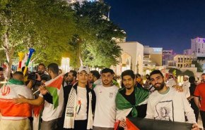 حمایت مردم فلسطین از ایران برای بازی در مقابل آمریکا