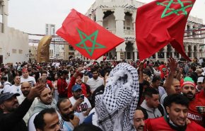 جام جهانی قطر؛ حمایت هواداران مراکش و جهان عرب از فلسطین+ تصاویر