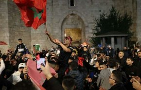 الاحتلال يقمع مقدسيين خلال احتفالهم بفوز المغرب

