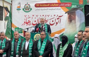 مهرجان مركزي لإحياء انطلاقة ’حماس’ الـ35 في ساحة الكتيبة بغزة