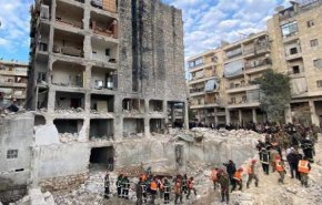 گزارش خبرنگار العالم از روند عملیات امداد و نجات مصدومان زلزله در حلب سوریه