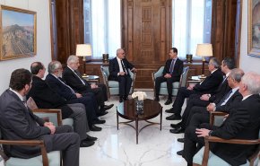 الرئيس السوري يلتقي أعضاء لجنة الأخوة والصداقة البرلمانية اللبنانية السورية