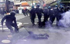 تظاهرات میلیونی در فرانسه؛ ۱۲۳ پلیس زخمی و ۸۰ معترض در فرانسه بازداشت شدند