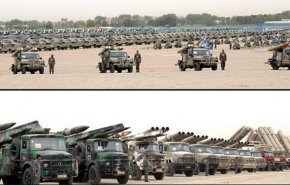 ازاحة الستار عن التسليحات الجديدة للقوة البرية للجيش الايراني