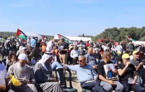 شاهد.. فلسطينيو الاراضي المحتلة عام 48 ينظمون مسيرة العودة بحفاوة