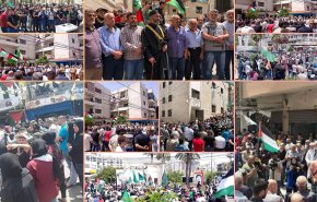 مسيرات في المخيمات الفلسطينية بلبنان تنديدا بالعدوان الاسرائيلي على غزة