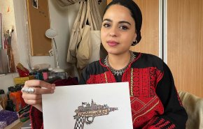 فنانة فلسطينية تحيي التراث الفلسطيني في فنها