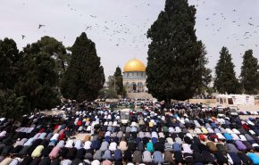 عشرات الألاف يؤدون صلاة الجمعة بالمسجد الأقصى
