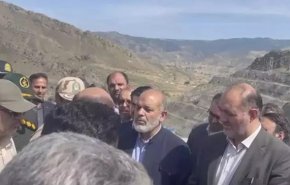 وزير الداخلية الايراني يتفقد المنطقة الحدودية مع جمهورية أذربيجان