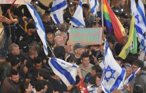 تظاهرات معترضان به نتانیاهو در فرودگاه بن‌گوریون + ویدیو