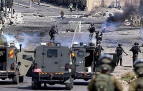 درگیری های شدید در ام صفا در کرانه باختری / زخمی شدن دهها فلسطینی