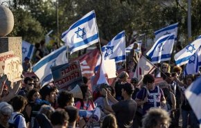 هو کردن بن گویر و شعارهای تظاهرکنندگان علیه اصلاحات قضایی نتانیاهو+ ویدیو