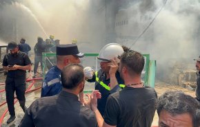 آتش سوزی در هتل قصرالشفاعه در نجف/ مصدومیت ۷۰ زائر ایرانی