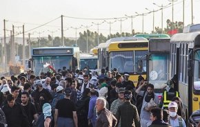 حركة المرور لزوار الاربعين في منفذ مهران الحدودي جارية بسلاسة