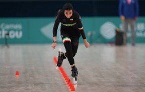 لاعبة إيرانية تحصد فضية التزلج بدورة الألعاب الآسيوية