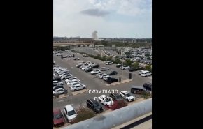 شاهد/ صواريخ فلسطينية تدك مطار بن غوريون في تل أبيب