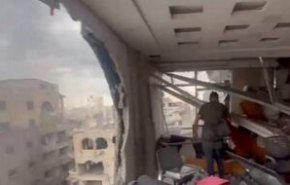 گفت وگوی خبرنگار پرس تی وی با العالم درباره انهدام منزلش در بمباران اسراییل+ویدیو