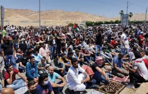 بالفيديو.. آلاف الأردنيين يتوجهون  للحدود مع فلسطين 